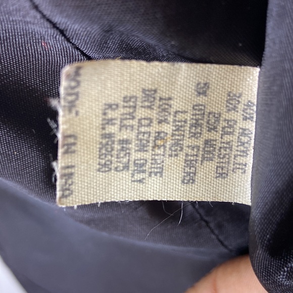 Unbranded Fall Blue Red Yellow Double Breasted Preppy Blazer Jacket Large - Picture 7 of 7